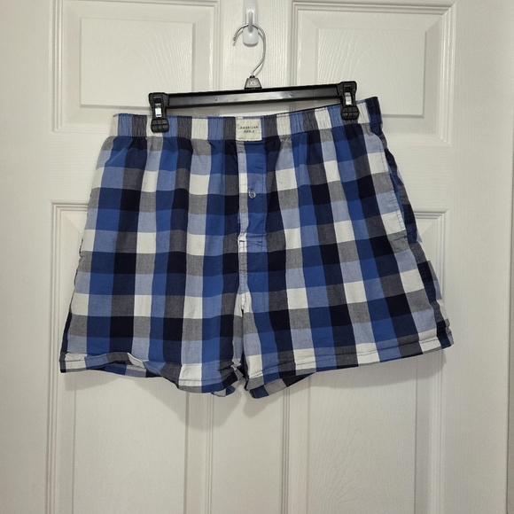 American Eagle Mens Poplin Pocket Classic Fit Cotton Boxer Short Sz Large Bundle - Picture 9 of 11